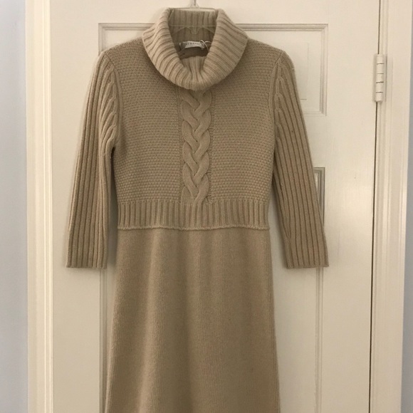 Tan Turtleneck Sweater Dress! - Picture 3 of 6